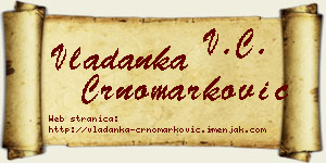 Vladanka Crnomarković vizit kartica